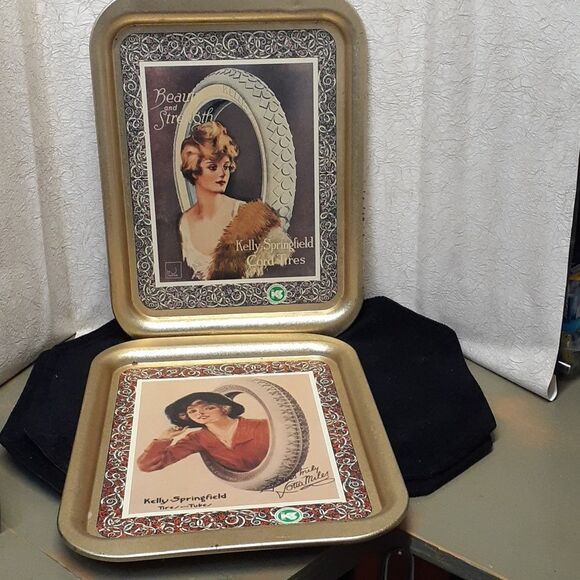 Kelly Springfield Tires and Tubes Lotta Miles & Cord Tires trays - Picture 1 of 11